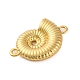 Gestellplattierung Messing Muschelform Verbindungsstück Charms&nbsp;KK-Z070-14G-2