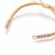 Fabbricazione di braccialetti di perline intrecciati con corde di nylon BJEW-F360-FRG12-2