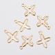 201 Stainless Steel Tiny Cross Charms STAS-G179-71G-1