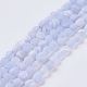 Natural Blue Lace Agate Beads Strands G-J374-10-1