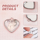 Kit fai da te per la creazione di ciondoli a forma di cuore bianco fai da te DIY-UN0005-12-5