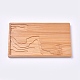 未完成の竹コースター  diyエポキシ樹脂用  長方形  バリーウッド  100x60x5mm AJEW-WH0104-61-1