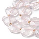 Natürlichen Rosenquarz Perlen Stränge G-B044-B07-01-4