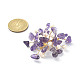 Broche de flor con cuentas de perlas y chips de piedras preciosas naturales mixtas JEWB-BR00098-5