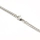 304 Stainless Steel Curb Chain/Twisted Chain Necklace Making STAS-A028-N109P-3