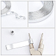 Benecreat 5 м (16.5 фута) 10 мм шириной плоский ювелирный провод для поделок алюминиевая проволока 18 калибра для лицевой панели AW-BC0003-04C-F-6