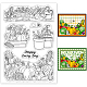 BENECREAT Autumn Thanksgiving Harvest Clear Stamp DIY-WH0167-56-1025-1