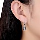 Trendy 925 Sterling Silver Hoop Earrings EJEW-BB20950-A-2