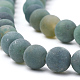 Chapelets de perles en agate mousse naturelle G-T106-018-2