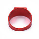 Алюминиевое кольцо на палец с широкой полосой RJEW-T022-001-5
