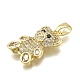 Латунные микро проложить кубического циркония подвески KK-Z100-15G-2