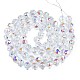 Electroplate Transparent Glass Beads Strands EGLA-N002-18A-B01-2