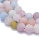 Chapelets de perles en morganite naturelle G-E561-02-6mm-3