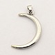 Trendy Necklace Findings Alloy Crystal Rhinestone Moon Crescent Pendants RB-M011-02P-2