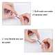 UNICRAFTALE about 400pcs 2 Colors Stainless Steel Barb with Cord Fasteners Elastic Barbed Stretch Cord with Metal Ends Metal Barbs Barbed Fasteners for Binding Hanging Findings Black and White FIND-UN0001-02B-5