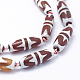 Brins de perles dzi double tigre en agate naturelle de style tibétain TDZI-K001-A-01G-3