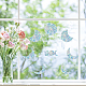 16 Sheets 8 Styles Waterproof PVC Colored Laser Stained Window Film Static Stickers DIY-WH0314-070-7