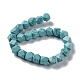 Synthetic Dyad Turquoise Star Cut Round Beads Strands G-M418-C02-01-3