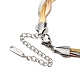 304 bracelet chaîne à chevrons entrelacés en acier inoxydable pour homme femme BJEW-H554-01-3