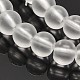 Handmade Frosted Lampwork Beads Strands LAMP-J065A-10-1