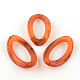 Twist Oval Imitation Gemstone Acrylic Linking Rings X-OACR-R023-M-2