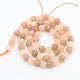 Synthetic Moonstone Round Beads Strands G-L108-6mm-03-2