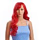 Длинные вьющиеся волнистые красные парики для косплея длиной 27.5 дюйм (70 см) OHAR-I015-20-1