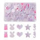 PandaHall Elite 60Pcs 5 Style Opaque Resin Cabochons CRES-PH0003-40-1