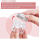BENECREAT 18 Pack 40ml Clear PET Plastic Storage Containers Jars with Aluminum Screw Caps for Travel Cosmetics Body Care CON-BC0006-11-3