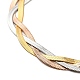 304 bracelet chaîne à chevrons entrelacés en acier inoxydable pour homme femme BJEW-H554-01-2