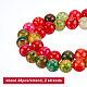 OLYCRAFT 96pcs Natural Tourmaline Beads 8mm Colorful Round Tourmaline Beads Round Loose Gemstones Beads Energy Stone For Bracelet Necklace Jewelry Making G-OC0003-02-3