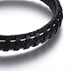 Bracelets en cuir tressé BJEW-E352-07G-2