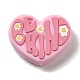 Heart and Flower Silicone Focal Beads SIL-Q025-01B-1