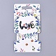 Floral Pattern Paper Jewelry Display Cards CDIS-E009-10B-1