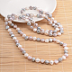 Collier de perles de pépites de perles naturelles NJEW-P126-A-01B-01-1