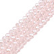 Chapelets de perles en verre électroplaqué EGLA-A034-T10mm-A03-1