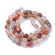 Chapelets de perles en quartz de rutile naturel X-G-P433-09-1