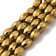 Electroplated Strong Magnetic Synthetic Hematite Beads Strands G-P518-02F-1