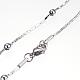 304 Stainless Steel Necklaces NJEW-D281-07-3