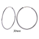 925 серебряные серьги-кольца с родиевым покрытием JE1076A-04-2