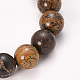 Bracelets extensibles avec perles de jaspe dendritique naturel BJEW-Q692-55-8mm-2