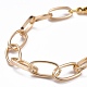 Bracelets de chaîne de trombone en aluminium unisexes BJEW-JB05071-01-2