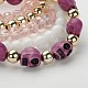 Acrylique et verre bracelets de perles d'étirement à la mode pour les filles BJEW-PJB817-3-3