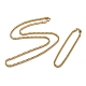 304 chaînes de corde en acier inoxydable bracelets et colliers ensembles de bijoux SJEW-I206-03A-G-2