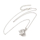 Collier à pendentif cage en perles d'imitation MAND-PW0001-90B-1