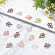 DICOSMETIC 250Pcs 5 Colors Four Leaf Clover Charm Lucky Shamrock Charm Hollow Good Luck Pendant Silver Irish Jewelry Alloy Dangle Pendant for DIY Craft Jewelry Making St. Patrick's Day Decor Gifts FIND-DC0001-65-5
