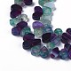 Dyed Natural Agate Beads Strands G-F595-A03-3
