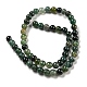 Natural Moss Agate Round Beads Strands G-S151-6mm-5