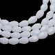 Opaque Solid Glass Bead Strands GLAA-R168-3x5-02C-1