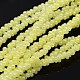 Imitation Jade Electroplate Glass Beads Strands EGLA-F031-A09-2